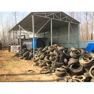 No Pollution Industrial Continuous Scrap Tire Plastic Pyrolysis to oil