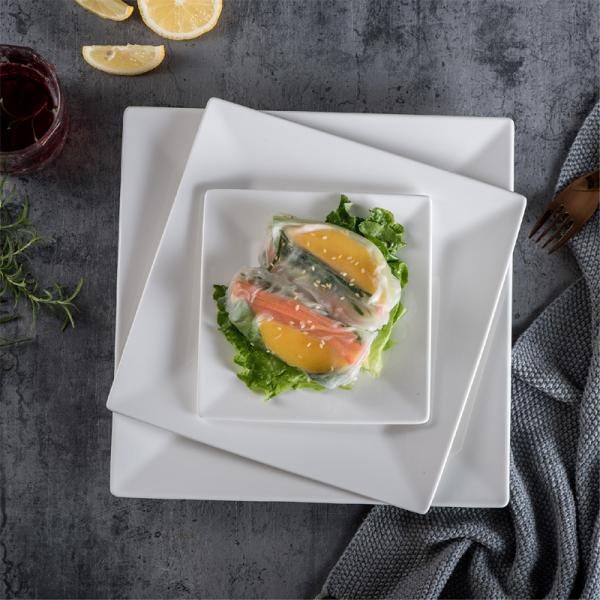 Square Rectangle Plate Creative White Porcelain Steak Plate
