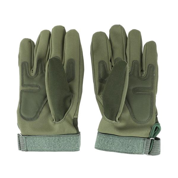 Hook and Loop Wrist Style Hard-Knuckled Microfiber Leather Hand Gloves for Protection