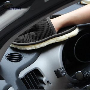 25x15cm 40G Artificial Wool Material Slipper Style Car Cleaning Detailing