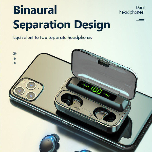 2200mAh TWS Bluetooth Earbuds 5.0 IPX7 Waterproof Mini Bluetooth Headsets