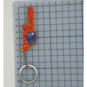 Rubber Soft 2-8mm Thickness PMS Color 2D PVC Key Chain