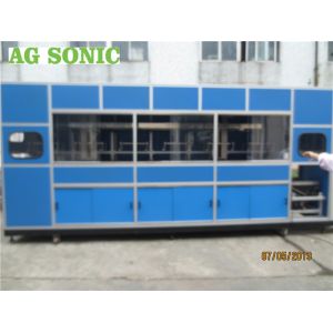 Automatic Ultrasonic Engine Cleaner Multiple Tanks Jet Spray Rotating Basket