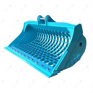 Q355 1-50t Excavator Customized Grids Mud Bucket Profile Shaker Bucket