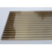 China Color Bronze 6mm / 8mm Double Wall Polycarbonate Greenhouse Panels Multi Purpose for sale