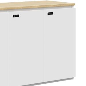 Direct Factory Supply Custom Wooden File customization Cabinet Warm Tone Metal