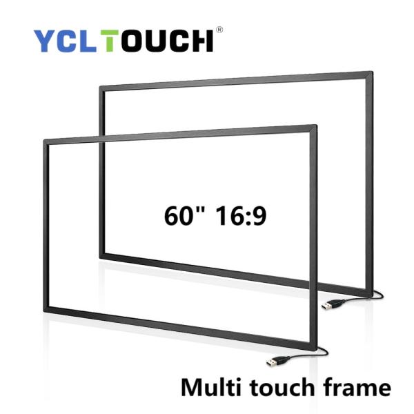 High Precision 60 Inch 20 Point Multi IR Touch Frame Overlay Aluminium Alloy