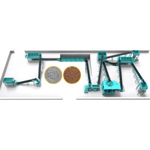 Fertilizer Production Line for NPK Compound Granule Plant with Roller Extrusion