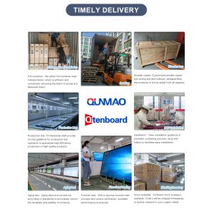 Meeting Smart Board 55 Inch 4mm Tempered Glass Interactive Display Panel With