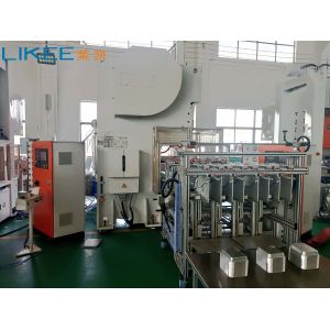 Wholesale Efficiency 3 Cavities Aluminium Foil Food Container Maker SIEMENS Motor 19.8KW Power Consumption from china suppliers