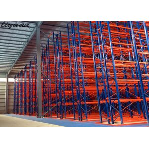 Optional Color VNA Racking , Narrow Aisle Pallet Racking Steel Rolled Craft