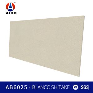 Beige Cararra Artificial Quartz Slab Antifouling High Hardness Kitchen