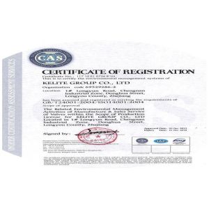 Kelite Group Co., Ltd Certifications