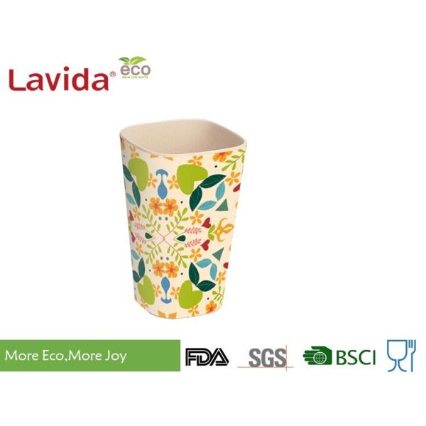Tall Straight Bamboo Fibre Coffee Cup Non - Toxic Endurable Light Weight With