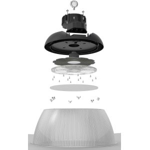 IP65 Ufo High Bay Lighting High Brightness SMD 3030 Led Industrial Light