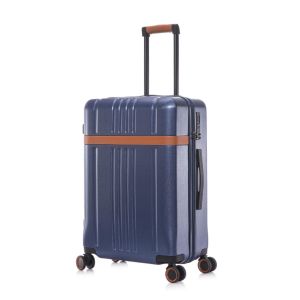 Retro Style 3pcs Hard Shell Carry On Luggage Multifunctional Safety