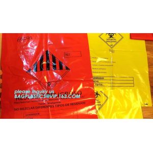 Linear Low-Density Polyethylene Medical Waste Bags Ideal for use in hospitals,