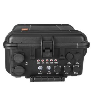 Built-in Fire Extinguishing Device Portable Pull Rod with Pulley Solar Charging