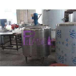 Double Wall Electric Heating Sugar Melting Pot / Tank For Soft Drink Production