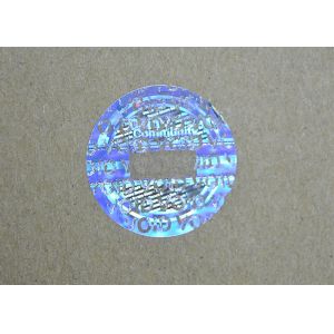 Demetalized security coin 3d hologram sticker with VOID effect