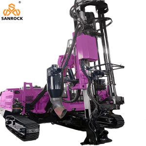 Crawler Mining Drilling Rig Rock Blast Hole Drilling Machine 264KW Diesel