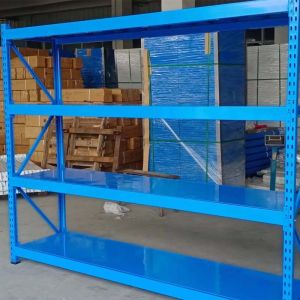 Adjustable Shelves Metal Storage Rack Medium Duty Industrial Rivet Shelving Five