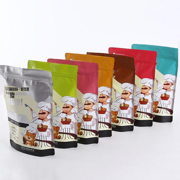 Quality biodegradable matte finish customize stand up pouch bag with zipper for sale