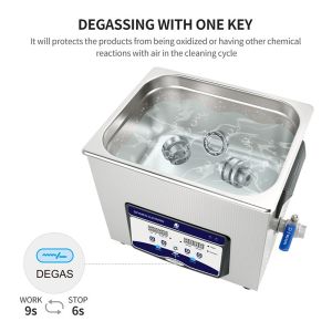 Timer Control 10L Tabletop Ultrasonic Cleaner Skymen 40KHz 220V