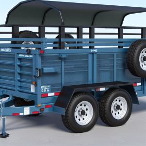 Anti-Corrosion Agriculture Hydraulic Dump Farm Trailer For Ranchers With Tires