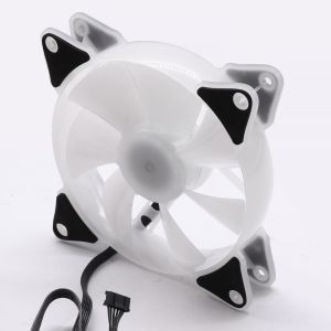 Quiet Computer LED RGB Case Fan with Controller for Gaming PC Computer 3PIN 4PIN