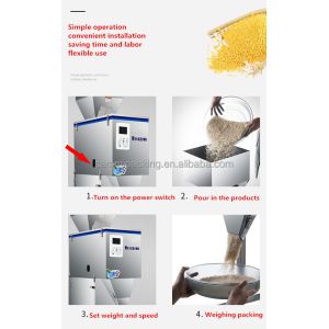 500G Racking Granule Powder Filling Machine Tea Rice Flour Coffee Bean