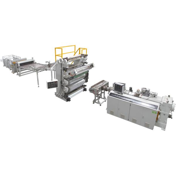 Plastic PVC Sheet Extrusion Line For Stone Coating Sheet / Board 1220 Model