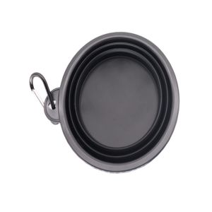 Foldable 450ml Collapsible Dog Water Bowl 66g Dog Bowl With Rubber Base