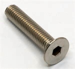 Wholesale M4-M12 Countersunk inner hexagonal bolt.Copper,iron,SS,AL.Plating as per drawing request. from china suppliers