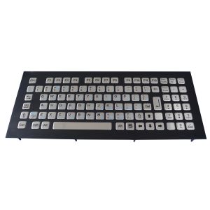 IP65 vandal proof stainless steel industrial keyboard 95 keys compact format