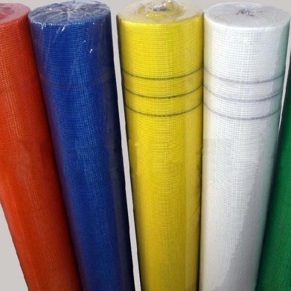 Quality 50m C Glass Square Fiberglass Mesh Roll 4*4mm Aperture for Waterproof Cutting Service for sale