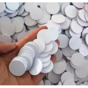 Round Coin Tag 125Khz Frequency Waterproof Tk4100 4168 T5577 25mm Mini PVC RFID