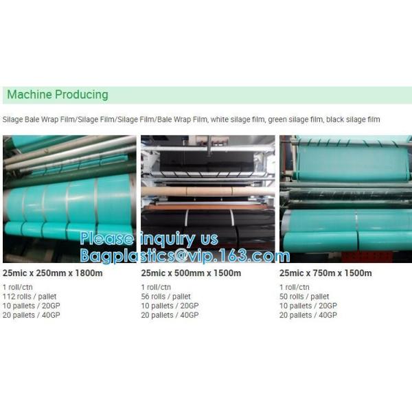 UV Resistant Preserve Silage, Hay, Maize Protection Wrap Film Agriculture Grass Bale Pack Silage Stretch Film