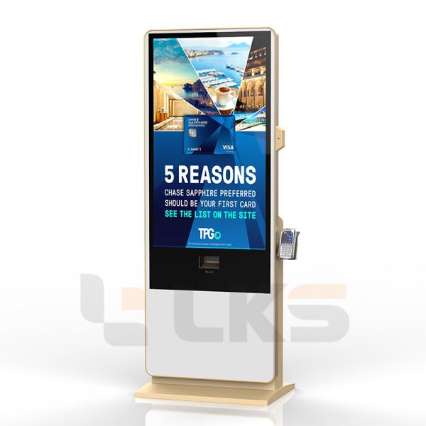 Quality Smart Kiosk Vertical LCD Advertising Display Interactive Panel Digital Signage Totem With Floor Standing Touch Screen for sale
