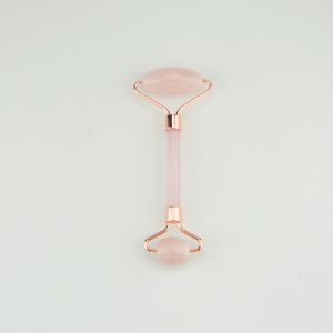 Non Squeaky Pink Acrylic Intermediate Face Jade Rollers Reducing Winkles