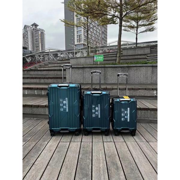 Quality Zippered Sturdy ABS Plastic Suitcase , Practical Luggage Set Polycarbonate for sale