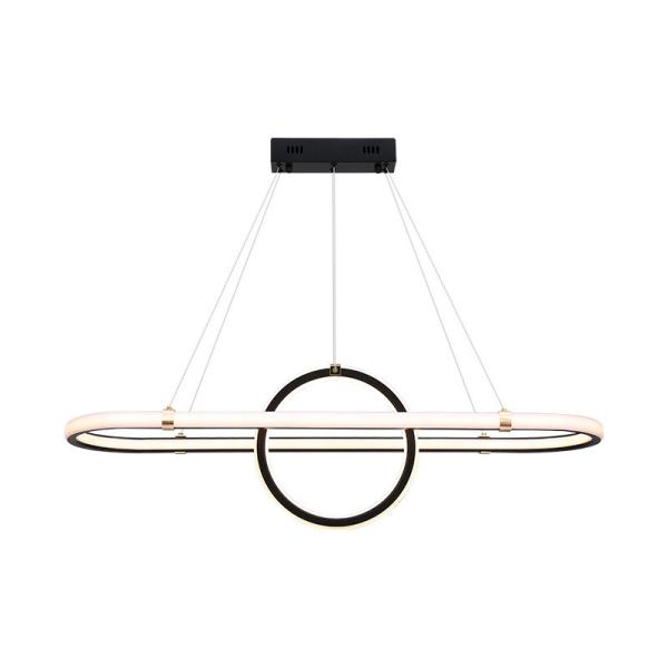 LED 92W/Three Colors Black Restaurant Chandelier Soft Comfortable Light