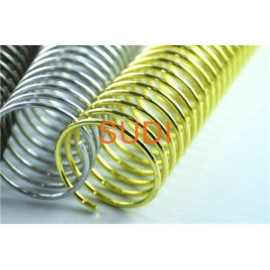 Electroplated Rose Gold 2" 50.8 Mm Pitch 4:1 Spiral Bound Coil