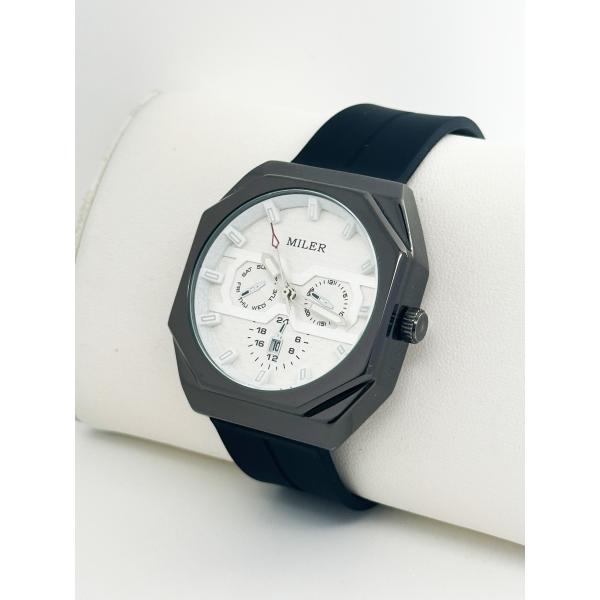 Casual Wrist Watch Chronograph Waterproof Luminous Calendar Silicon Band Men Watch