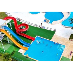Flying Style Fiberglass Swimming Pool Water Slide with 5m Height 0.85m Width and