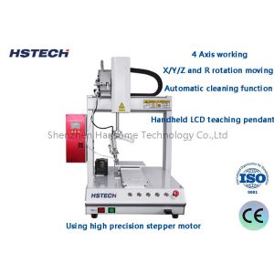Multi-Directionally Adjusted 4 Axis Automatic Soldering Machine With Rotation