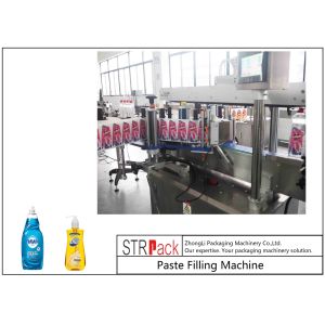 High Accuracy Paste Filling Machine , Liquid Soap / Shampoo Filling Machine