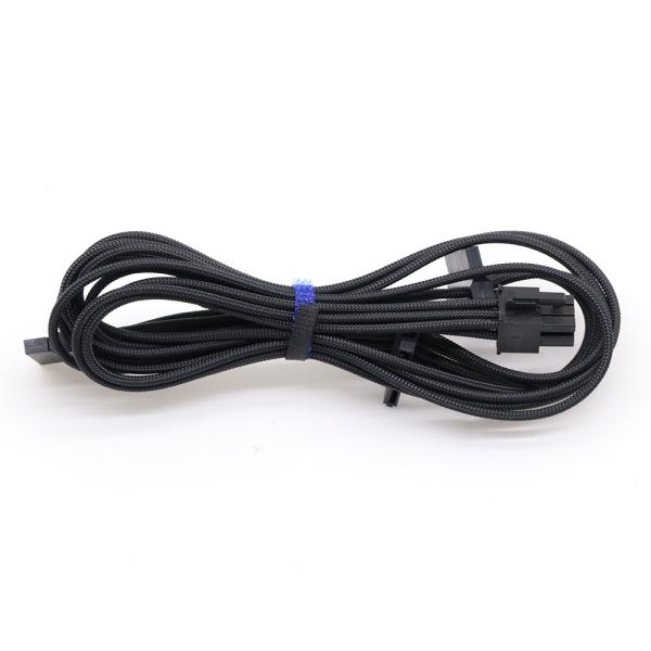 ATX Braided Sleeved Extension Power Supply Modular Cable Kit Modular Cable for Power Supply Length 630mm Gold Pink