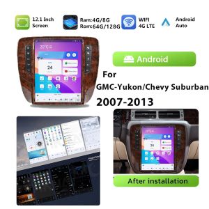 Viknav Car Radio For GMC-Yukon/Chevy Suburban Tahoe Auto AC (2007-2013)12.1 Inch