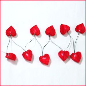 Wholesale Solar LED Nylon Lantern Chain Heart from china suppliers